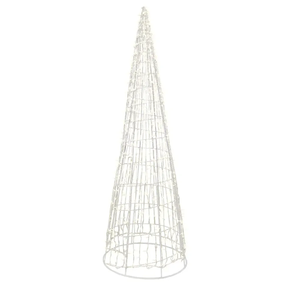 12′ Illuminated aluminium cone, 1200 lights