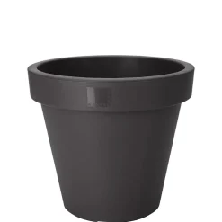 90% recycled plastic black planter, 20,5 x 23"