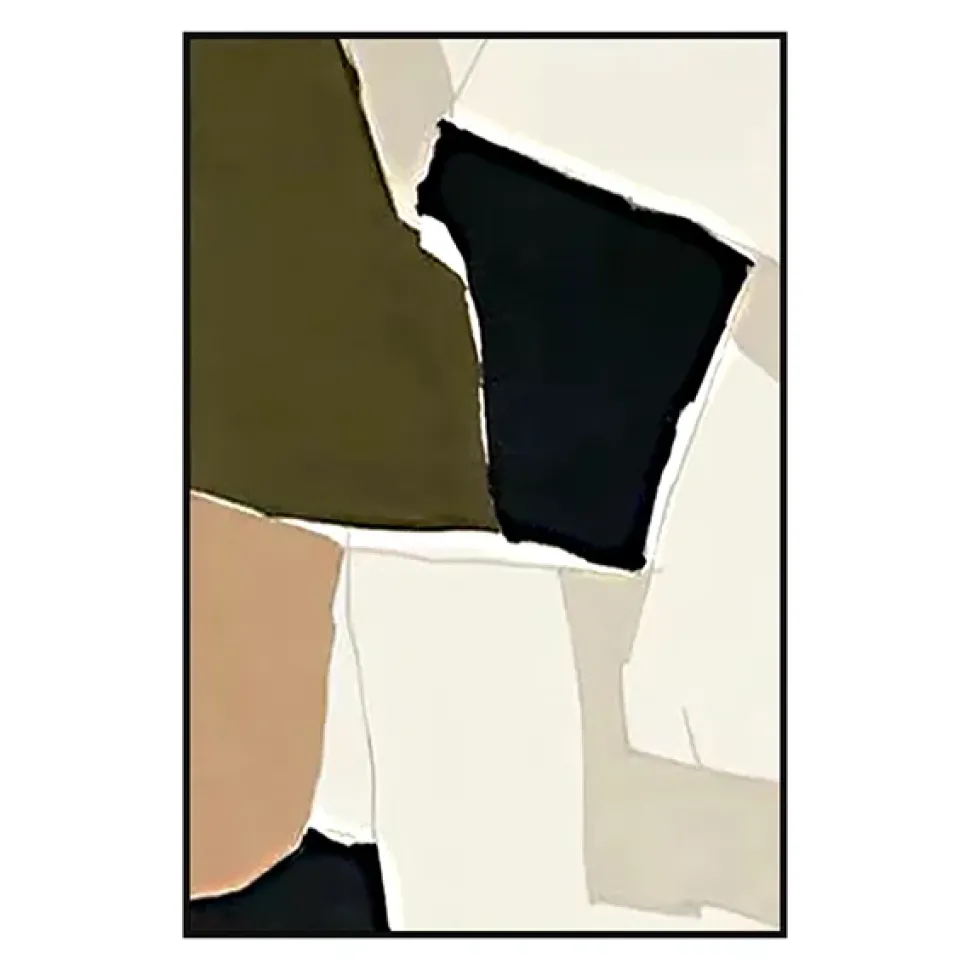 Abstract shapes wall art, 24 x 36″