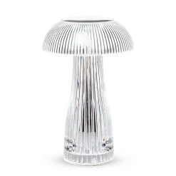 Acrylic cordless LED table lamp, 9"
