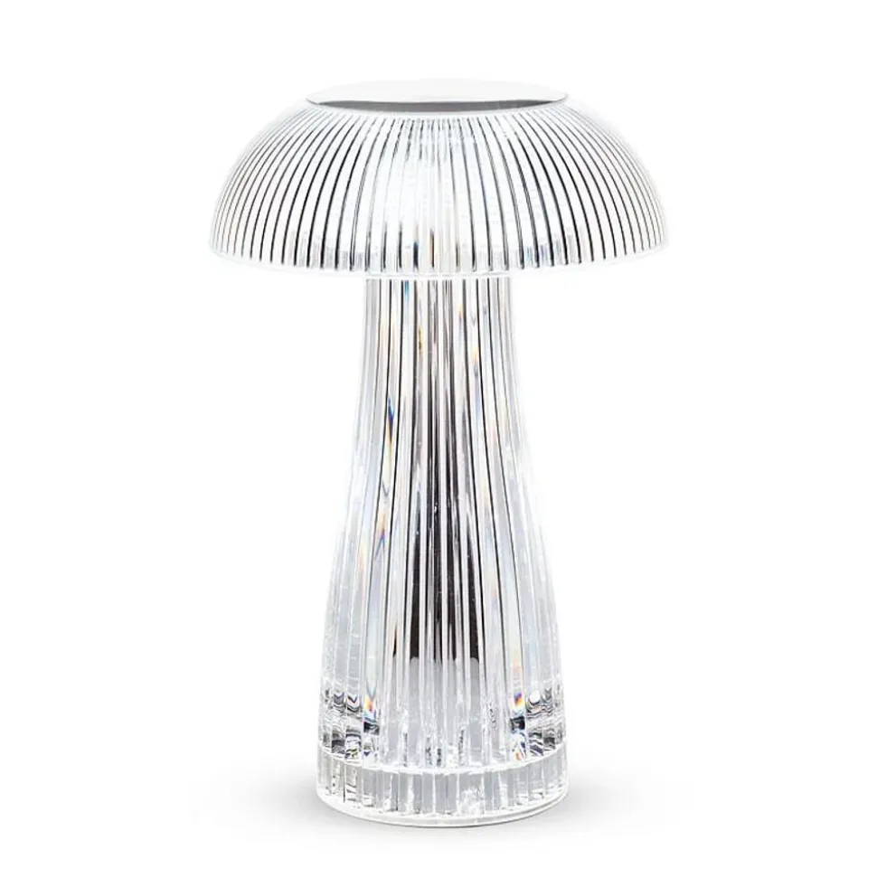 Acrylic cordless LED table lamp, 9"