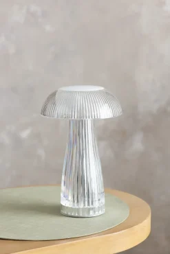 Acrylic cordless LED table lamp, 9"