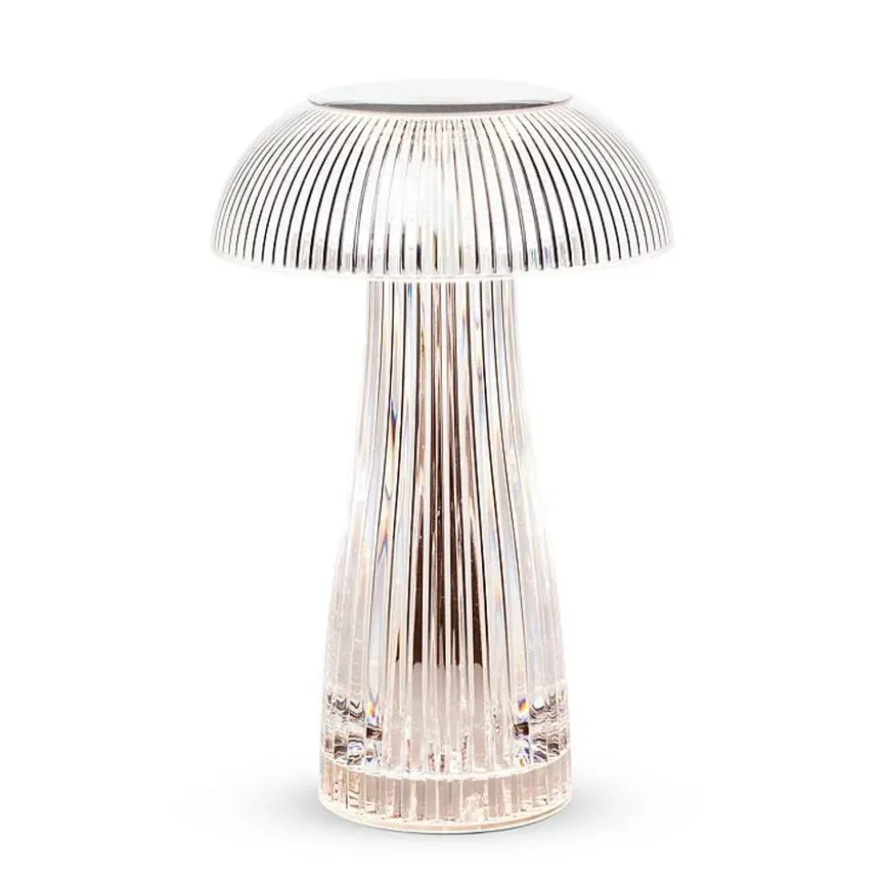 Acrylic cordless LED table lamp, 9"