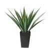 Agave américana vert artificiel extérieur en pot, 63″