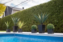 Agave américana vert artificiel extérieur en pot, 63″