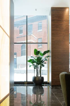 Anthracite fiber clay round planter