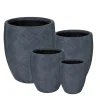 Anthracite oval planter