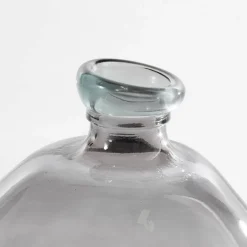 Anthracite recycled glass flower vase