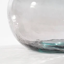 Anthracite recycled glass flower vase