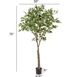 Arbre de ficus artificiel, 72″