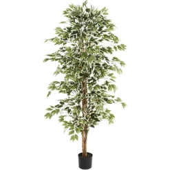 Arbre ficus panaché artificiel, 71″