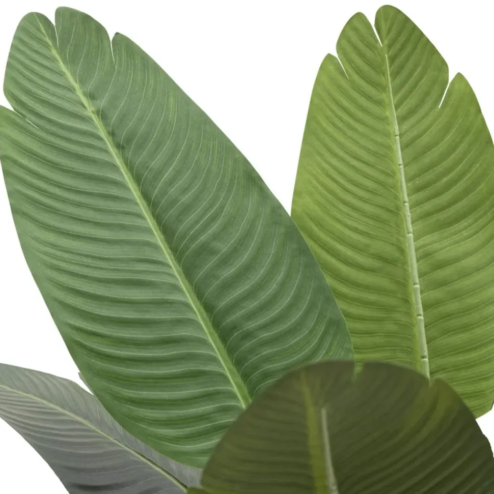 Artificial bird of paradise in a black pot, 48"