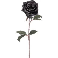 Artificial black rose, 21,5"