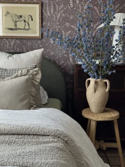 Artificial blue callicarpa flower, 47"