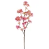 Artificial budding dark pink cherry blossom stem, 38″