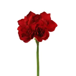 Artificial burgundy amaryllis, 31″
