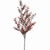 Artificial burgundy boxwood bouquet, 22"