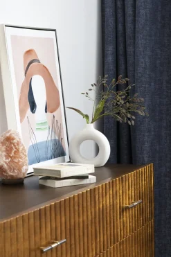 Artificial burgundy grass stem, 22″