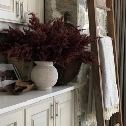 Artificial burgundy purple astilbe, 33″