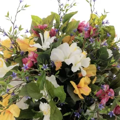 Artificial colorful outdoor flower arrangement, 25"