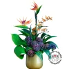 Artificial colorful tropical flower arrangement