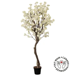 Artificial cream cherry blossom handmade tree
