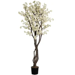 Artificial cream cherry blossom handmade tree