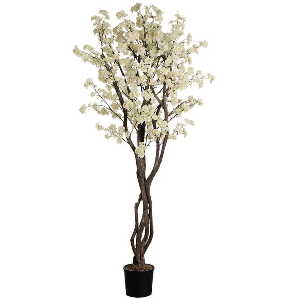 Artificial cream cherry blossom handmade tree
