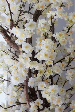 Artificial cream cherry blossom handmade tree