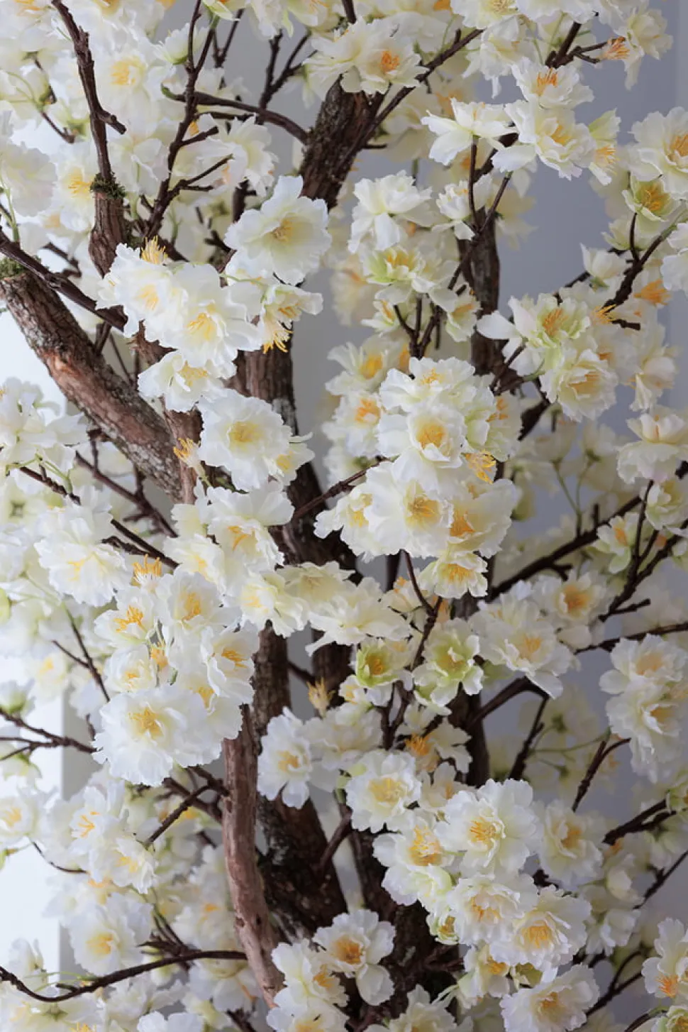 Artificial cream cherry blossom handmade tree
