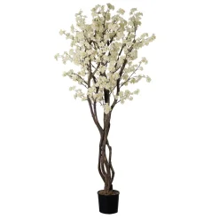 Artificial cream cherry blossom handmade tree