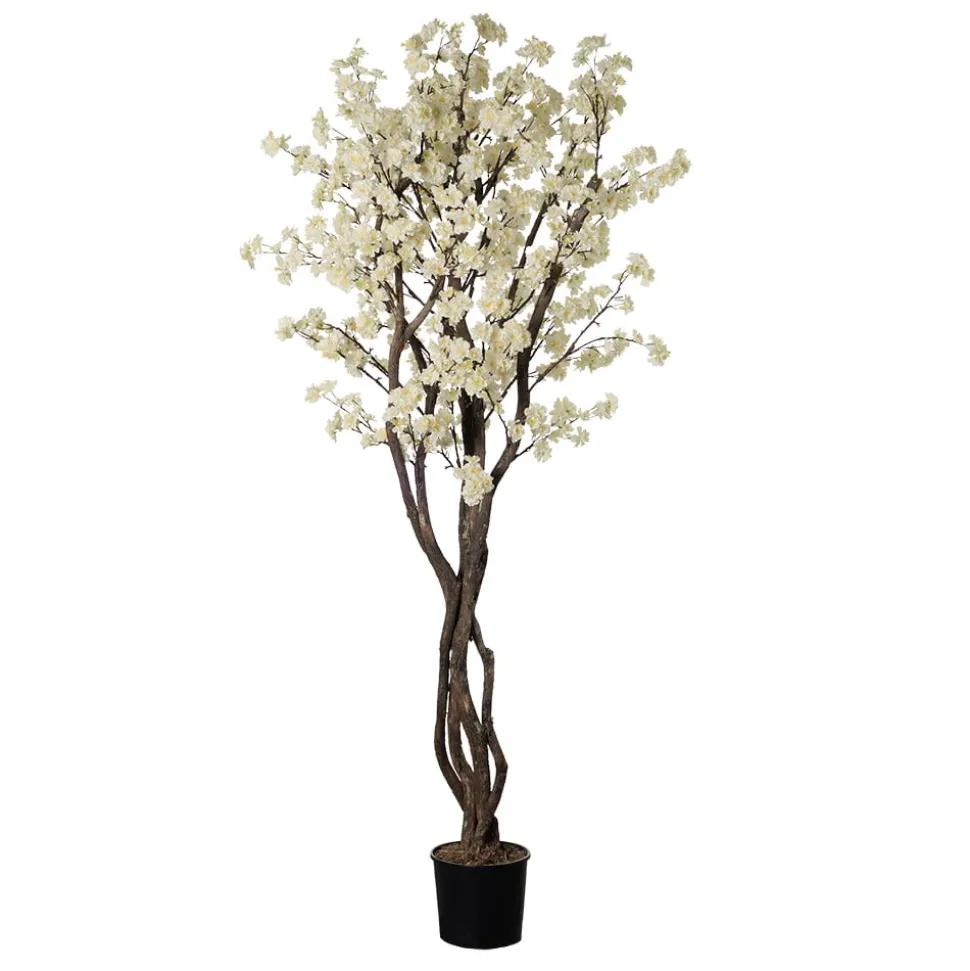 Artificial cream cherry blossom handmade tree