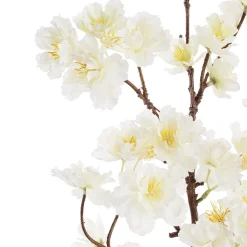 Artificial cream cherry blossom flower stem, 38