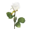 Artificial cream rose, 21"
