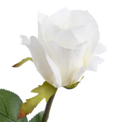 Artificial cream rose, 21"