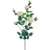 Artificial cream rose stem, 29"