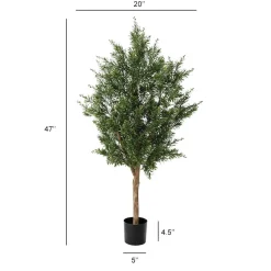 Artificial crossostephium tree in bloom, 47