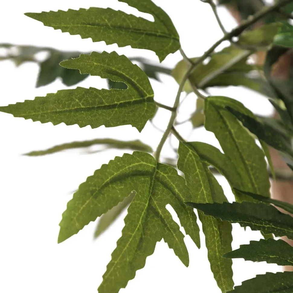 Artificial curved aralia ming handmade tree