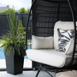 Artificial cycas and grass potted arrangement, 55″