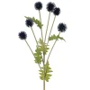 Artificial dark blue echinopsis, 25"