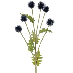 Artificial dark blue echinopsis, 25"