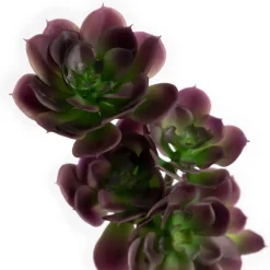 Artificial dark purple houseleek succulent, 16"