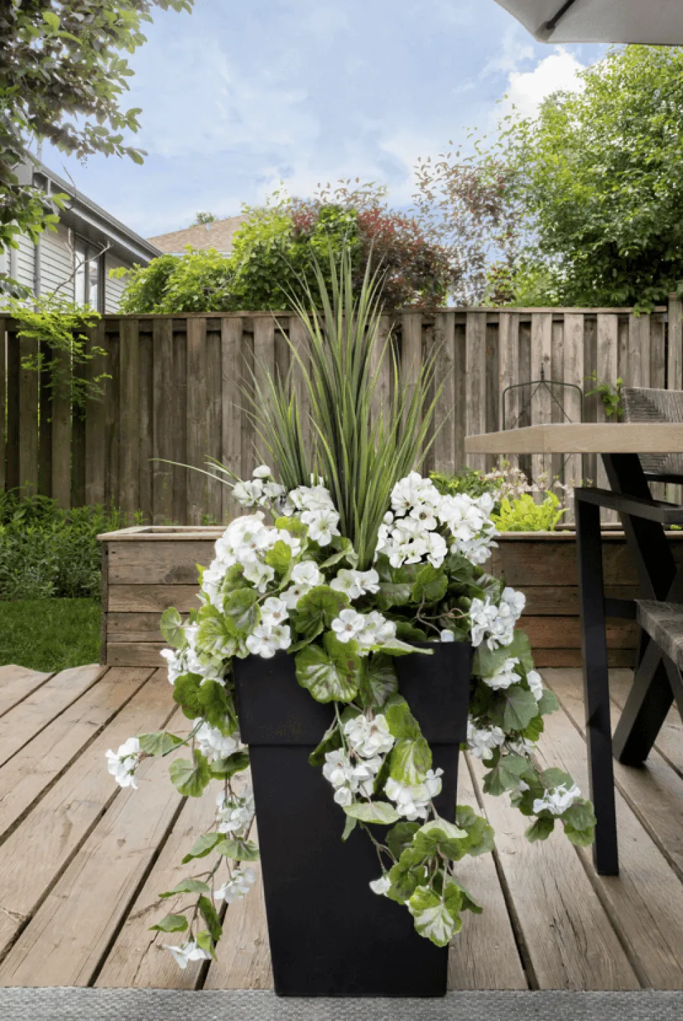 Artificial DIY outdoor planter kit