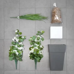 Artificial DIY outdoor planter kit