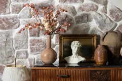 Artificial dried flower arrangement