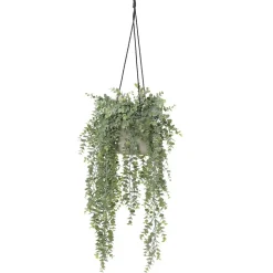 Artificial eucalyptus hanging planter