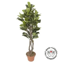 Artificial fiddle-leaf fig handmade tree