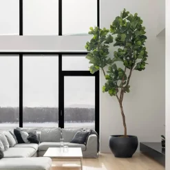 Artificial fiddle-leaf fig handmade tree