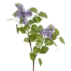 Artificial flowering purple lilac stem, 40"