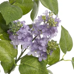 Artificial flowering purple lilac stem, 40"